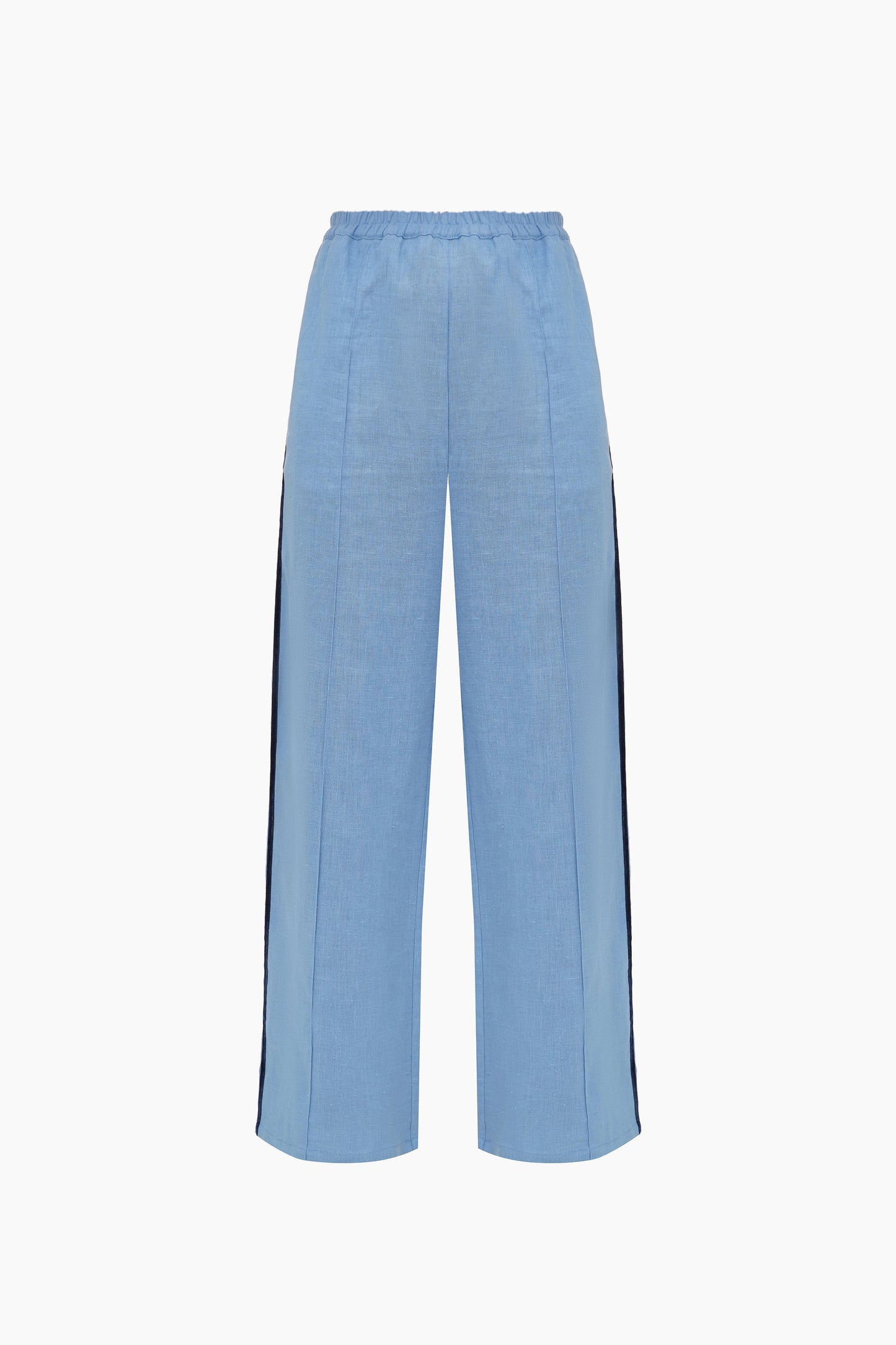 Paros Linen Unisex Pajama Pants in Blue