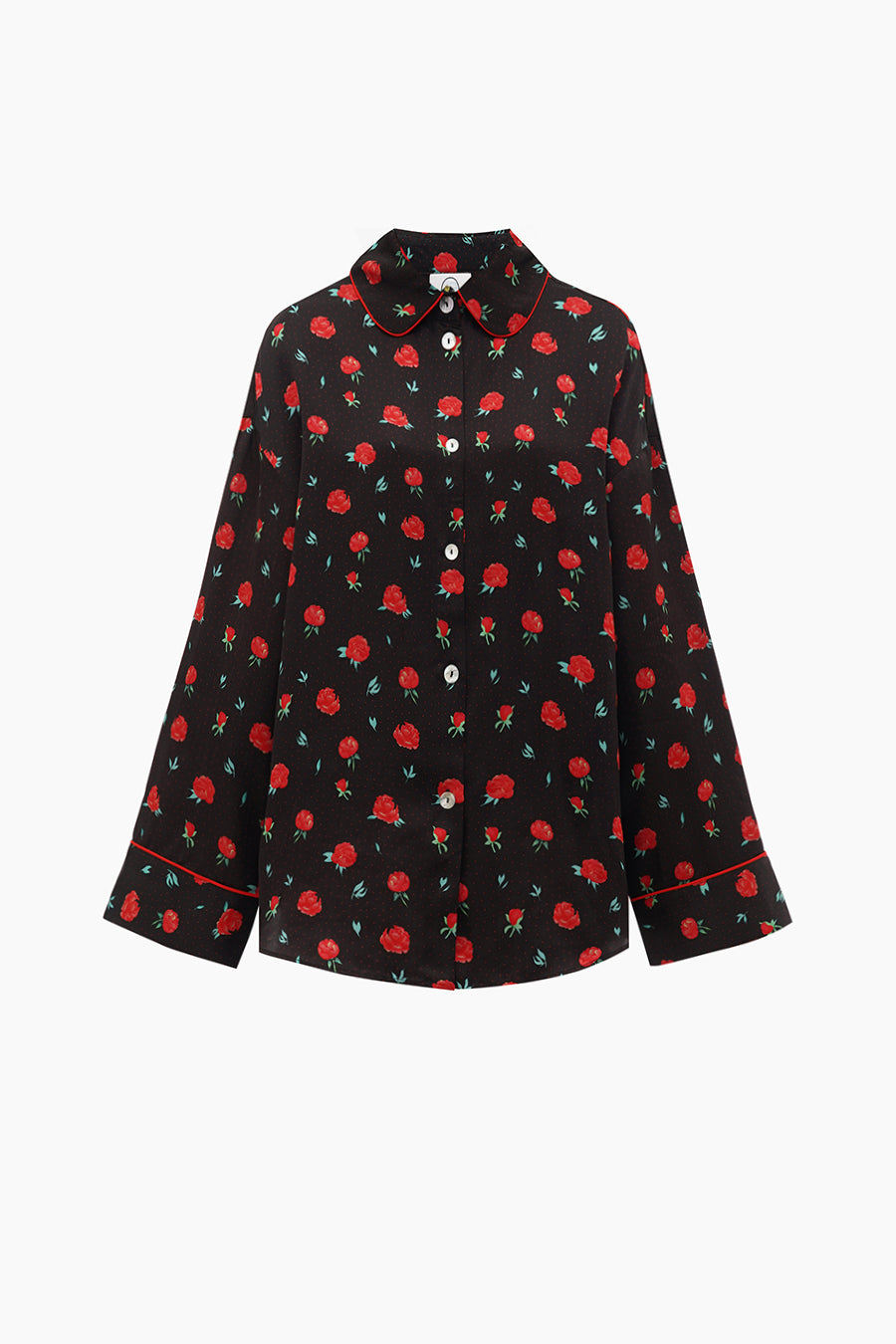 Pastelle Oversized Shirt in Poppies Print