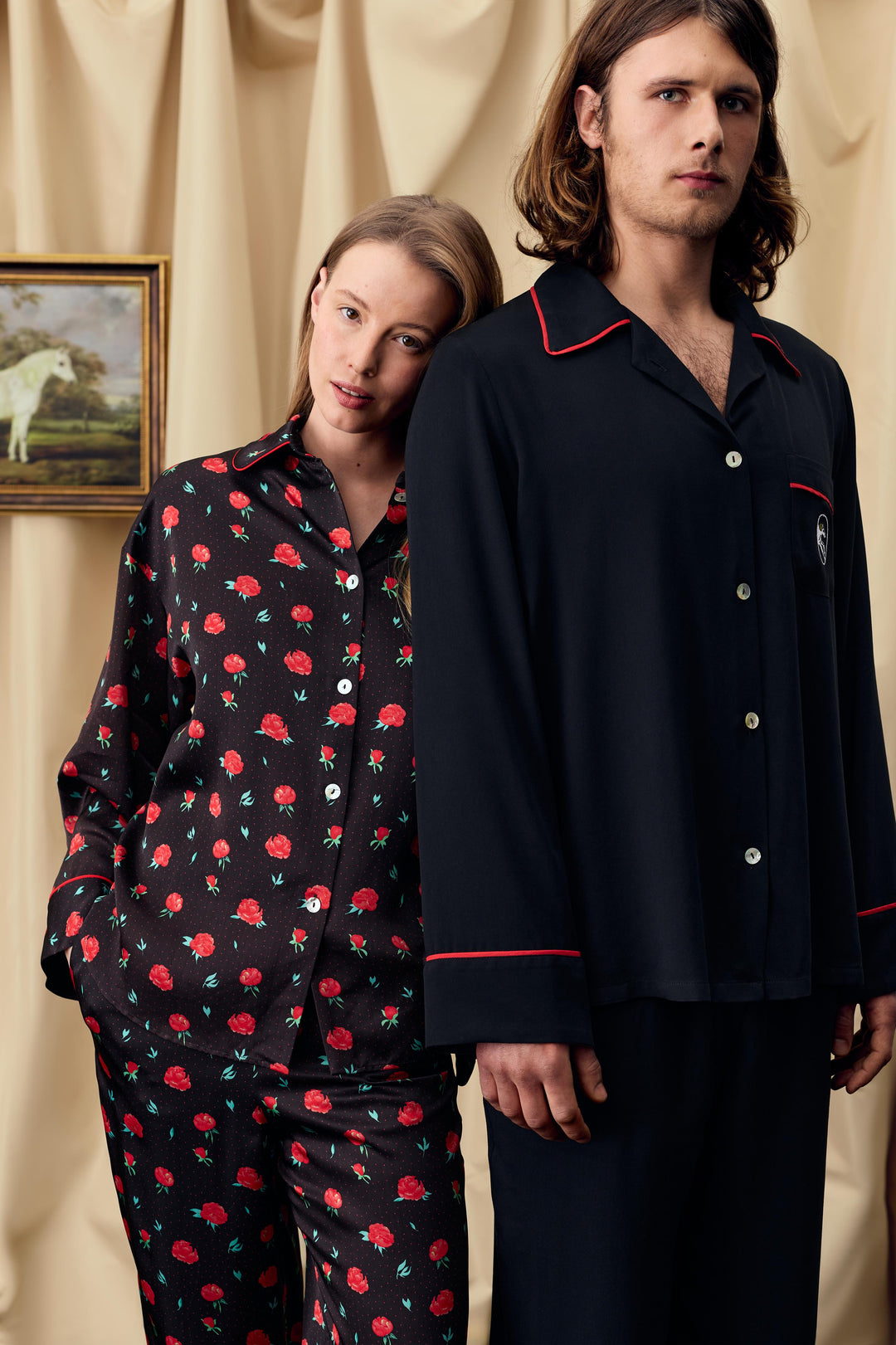 Pastelle Oversized Shirt in Poppies Print