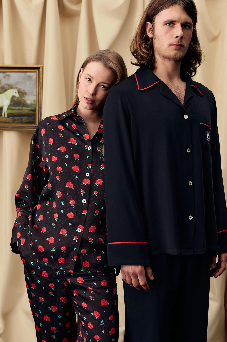 Pastelle Oversized Shirt in Poppies Print