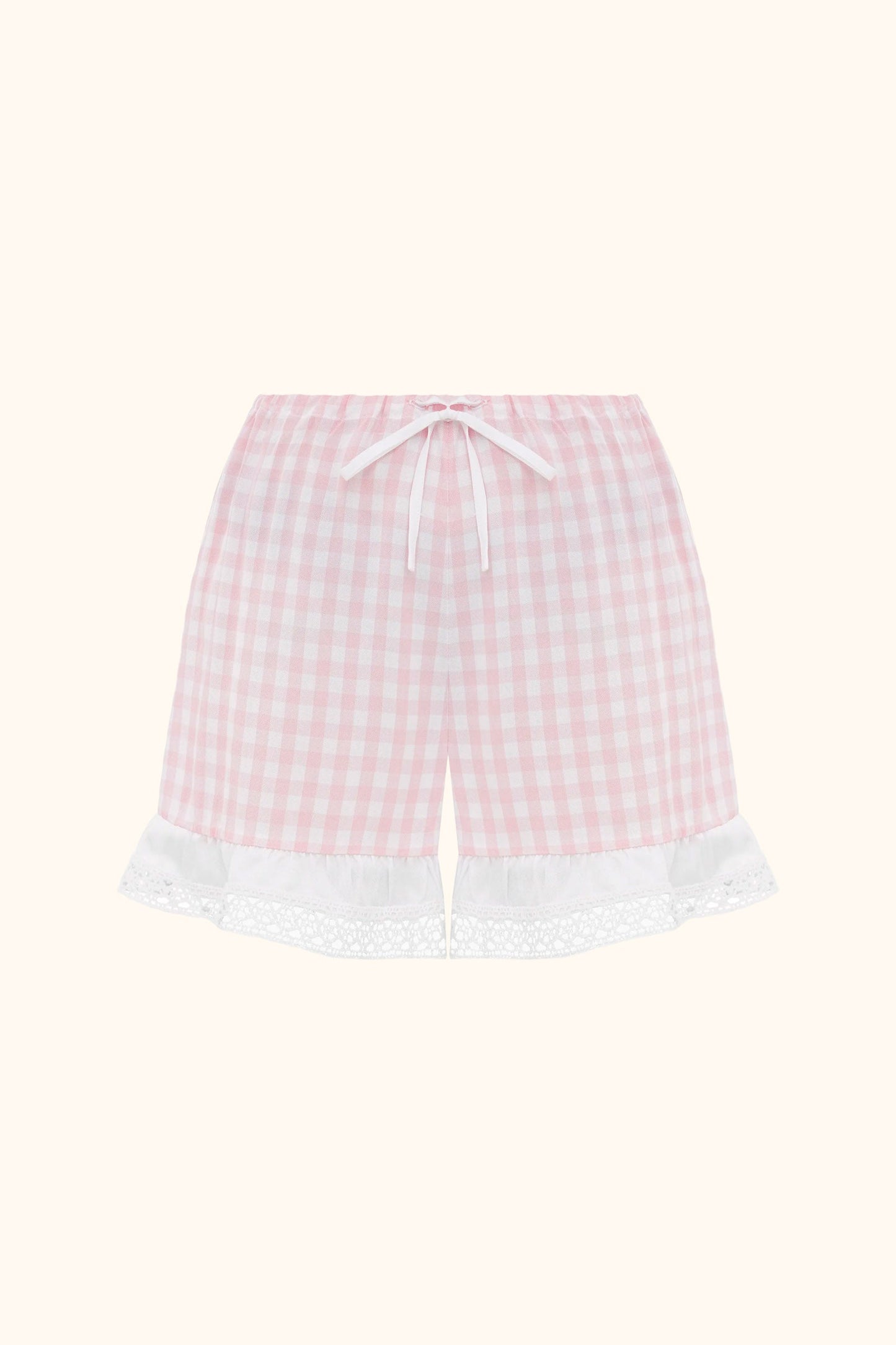 Romantica Lounge Set with Shorts in Pink Vichy
