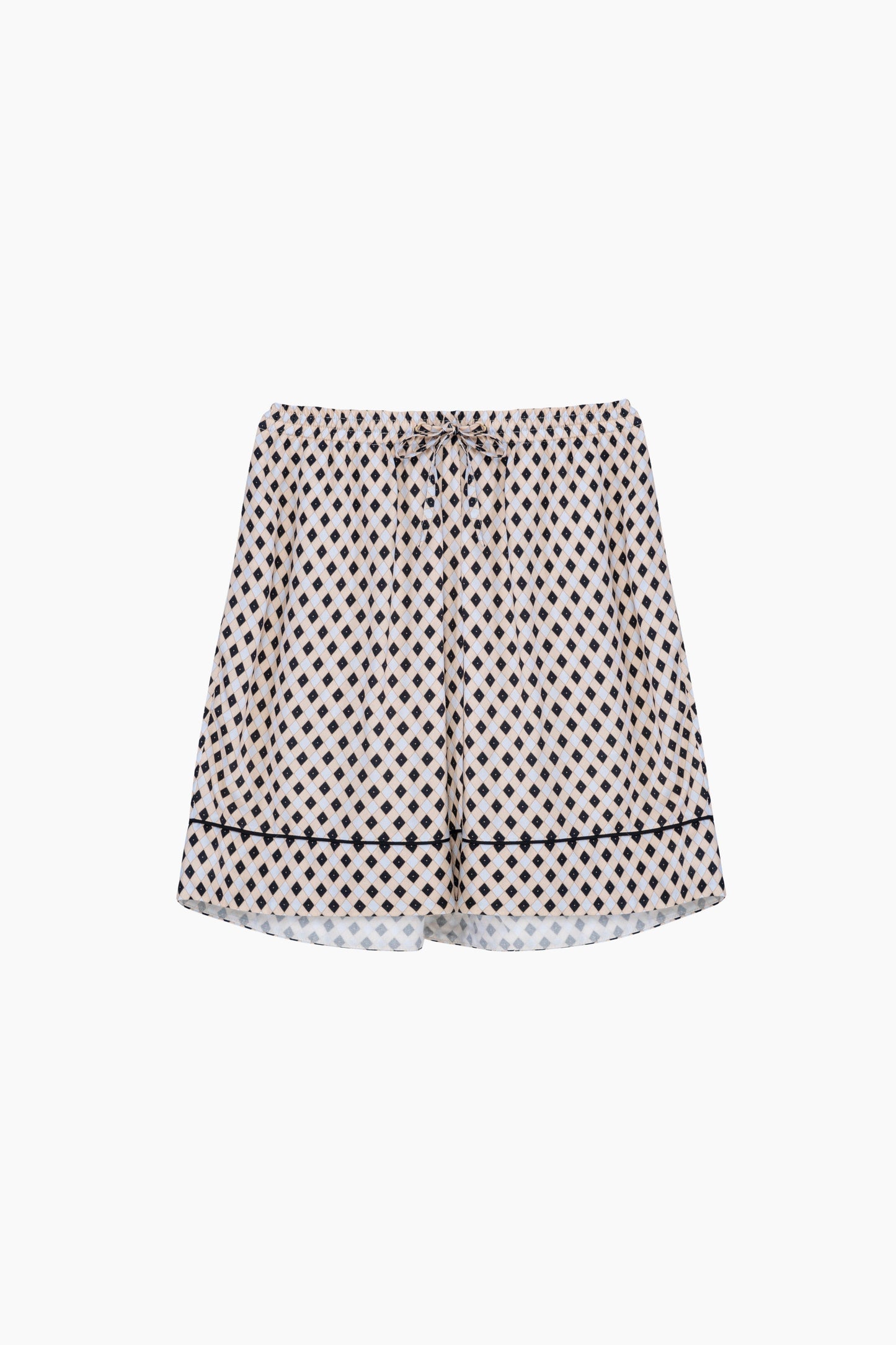 Pastelle Oversized Set with Shorts in Tie Print
