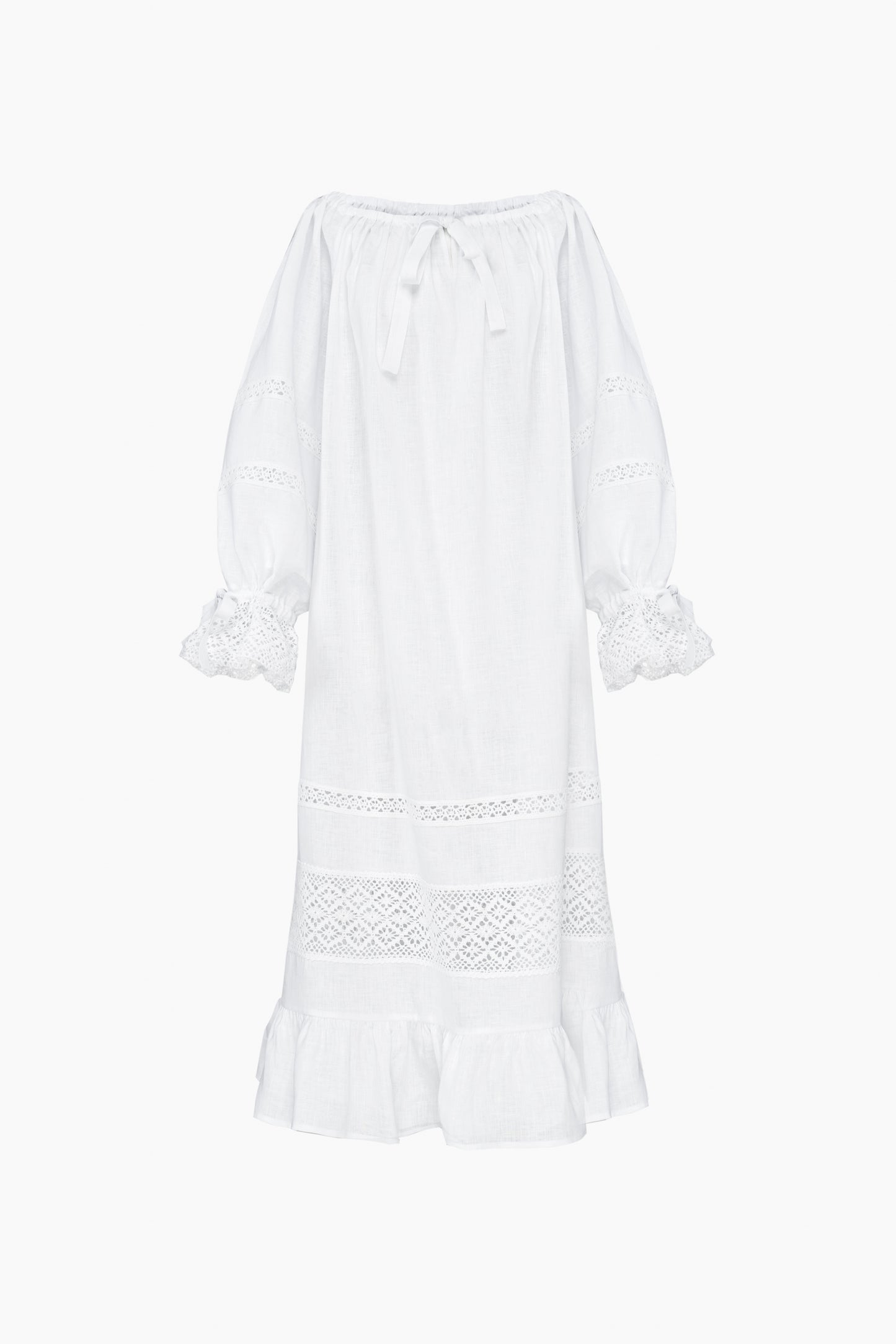Romantica Lounge Dress in White