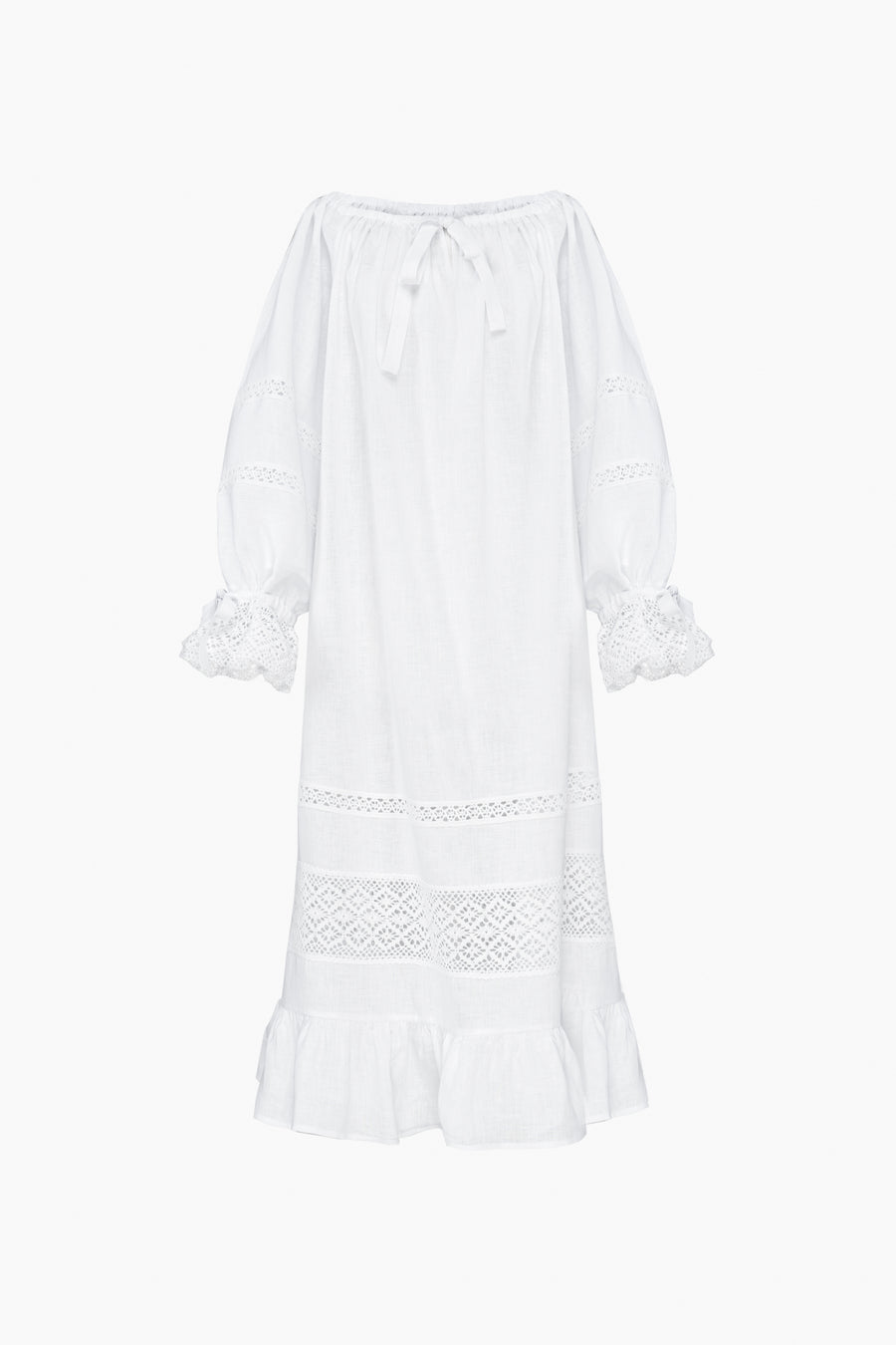 Romantica Lounge Dress in White