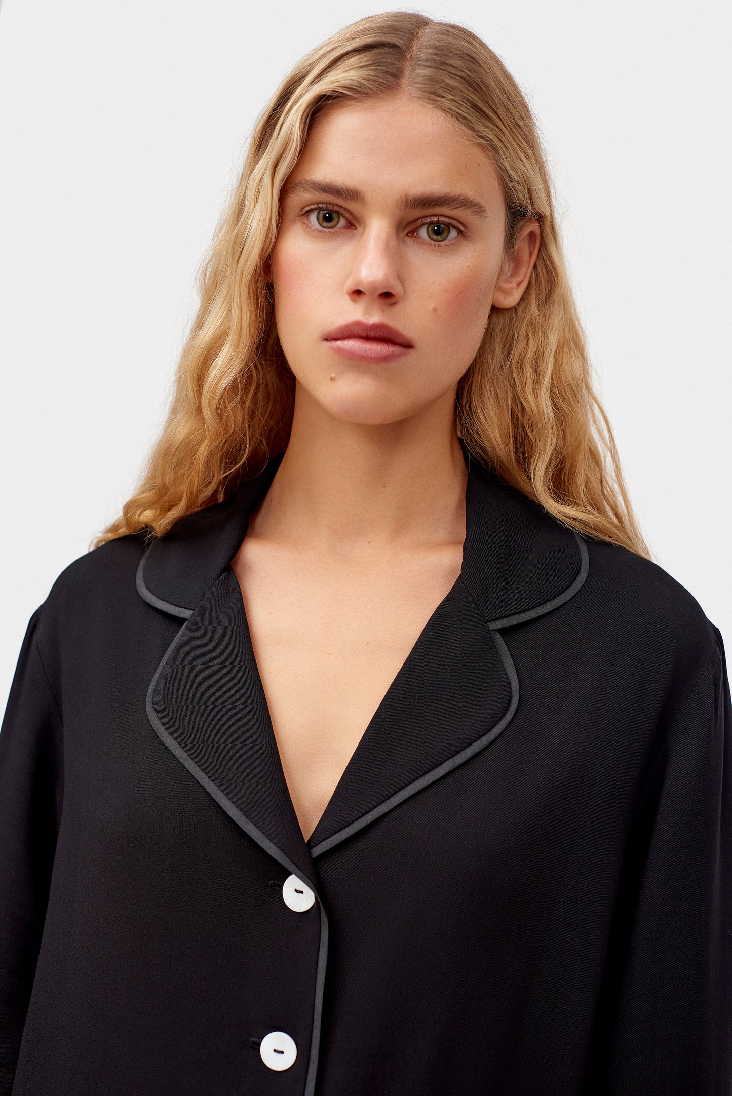 Party Pajamas Set with Detachable Feathers in Black