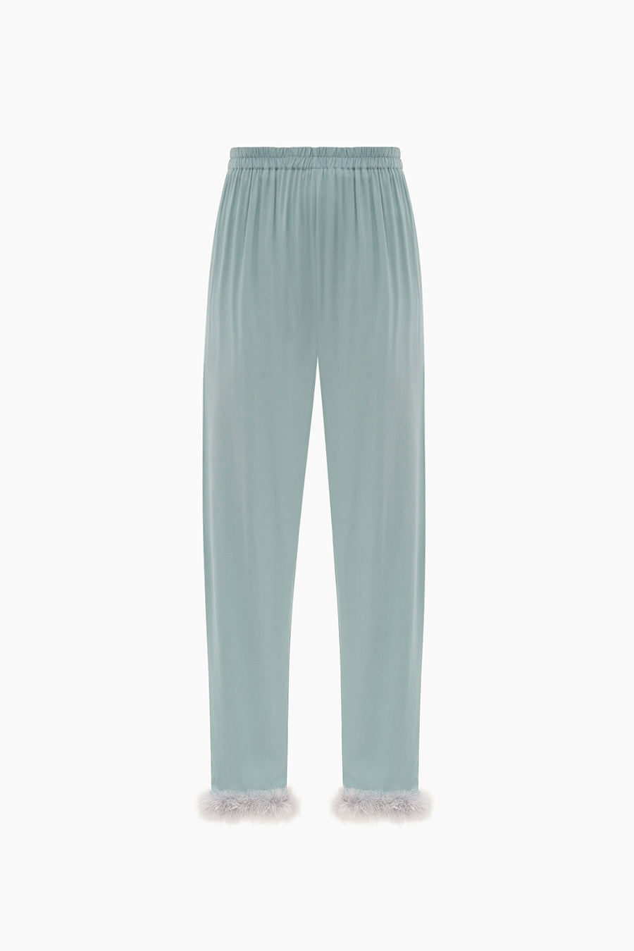Venus in Love Pants with Detachable Feathers in Dove Blue