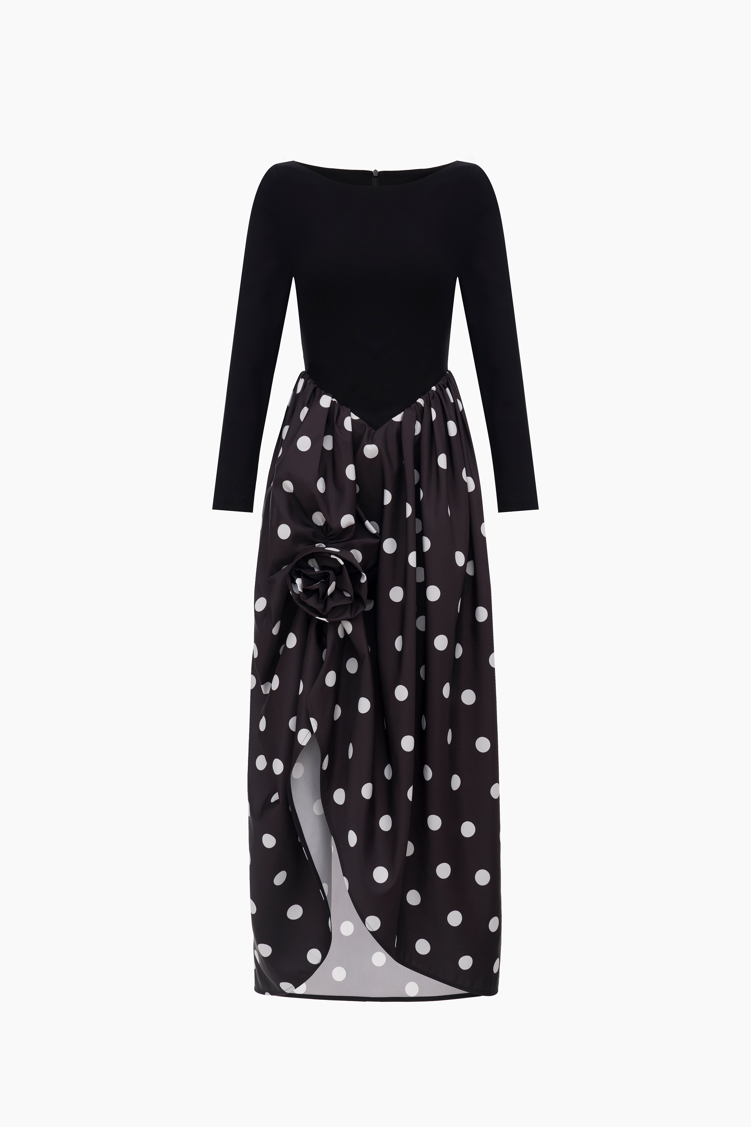 ワンピース Aurora dress dot Aurora Maxi Dress in Black Polka Dot – SLEEPER