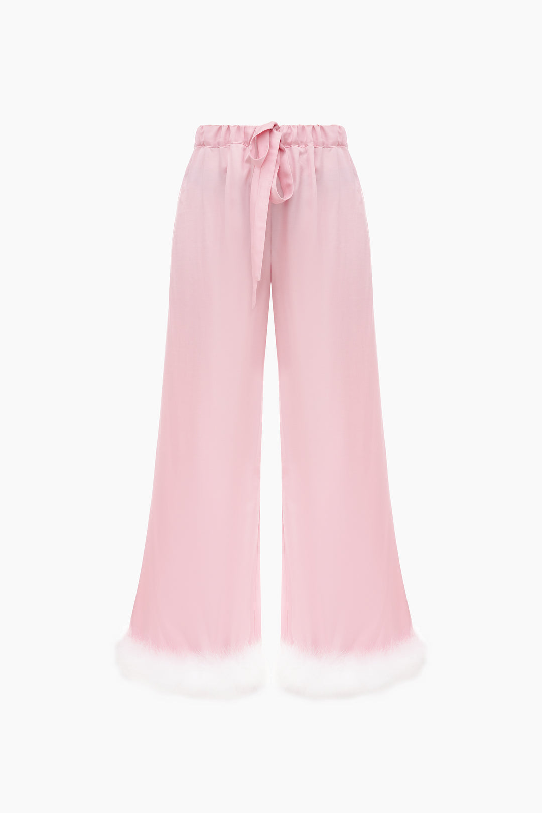 Bisou Bisou Pants with Feathers in Pink