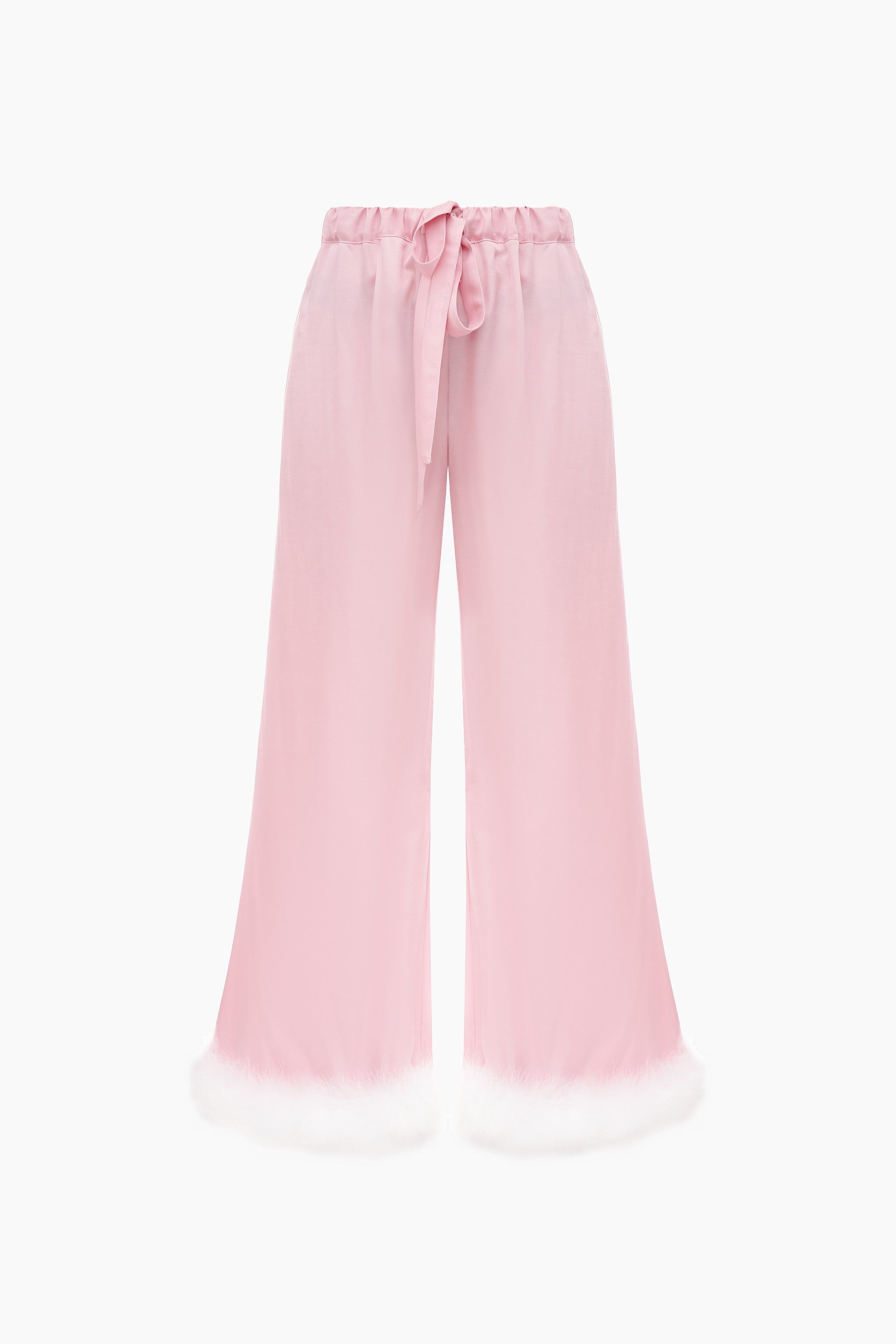 Bisou Bisou Pants with Feathers in Pink