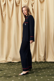 Finnegan Unisex Pajama Pants in Black