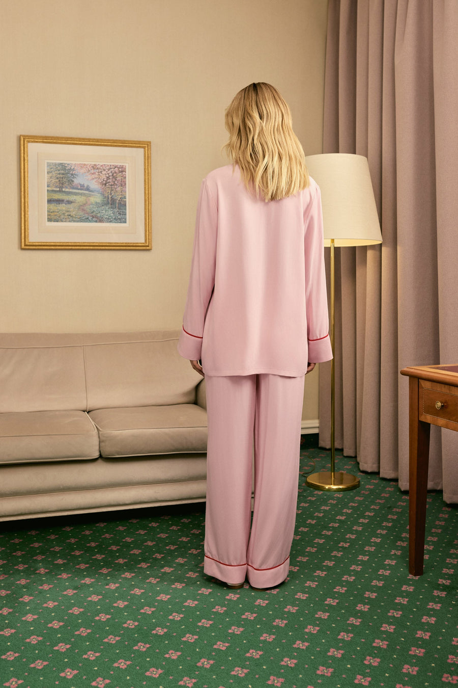 Finnegan Unisex Pajama Pants in Pink