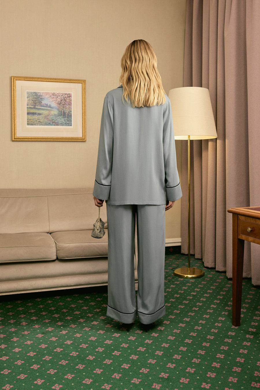 Finnegan Unisex Pajama Pants in Grey