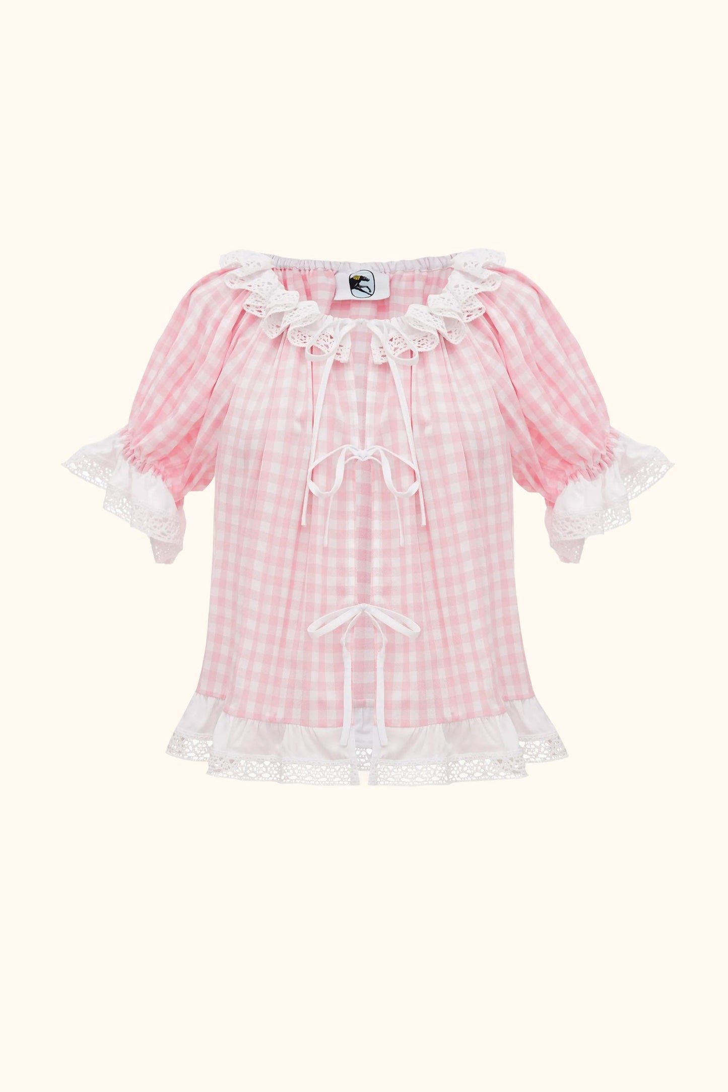 Romantica Lounge Set with Shorts in Pink Vichy