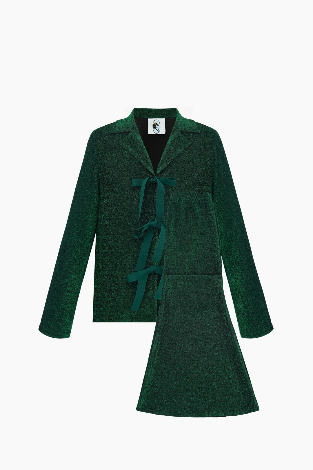 Stardust Lurex Lounge Suit in Green