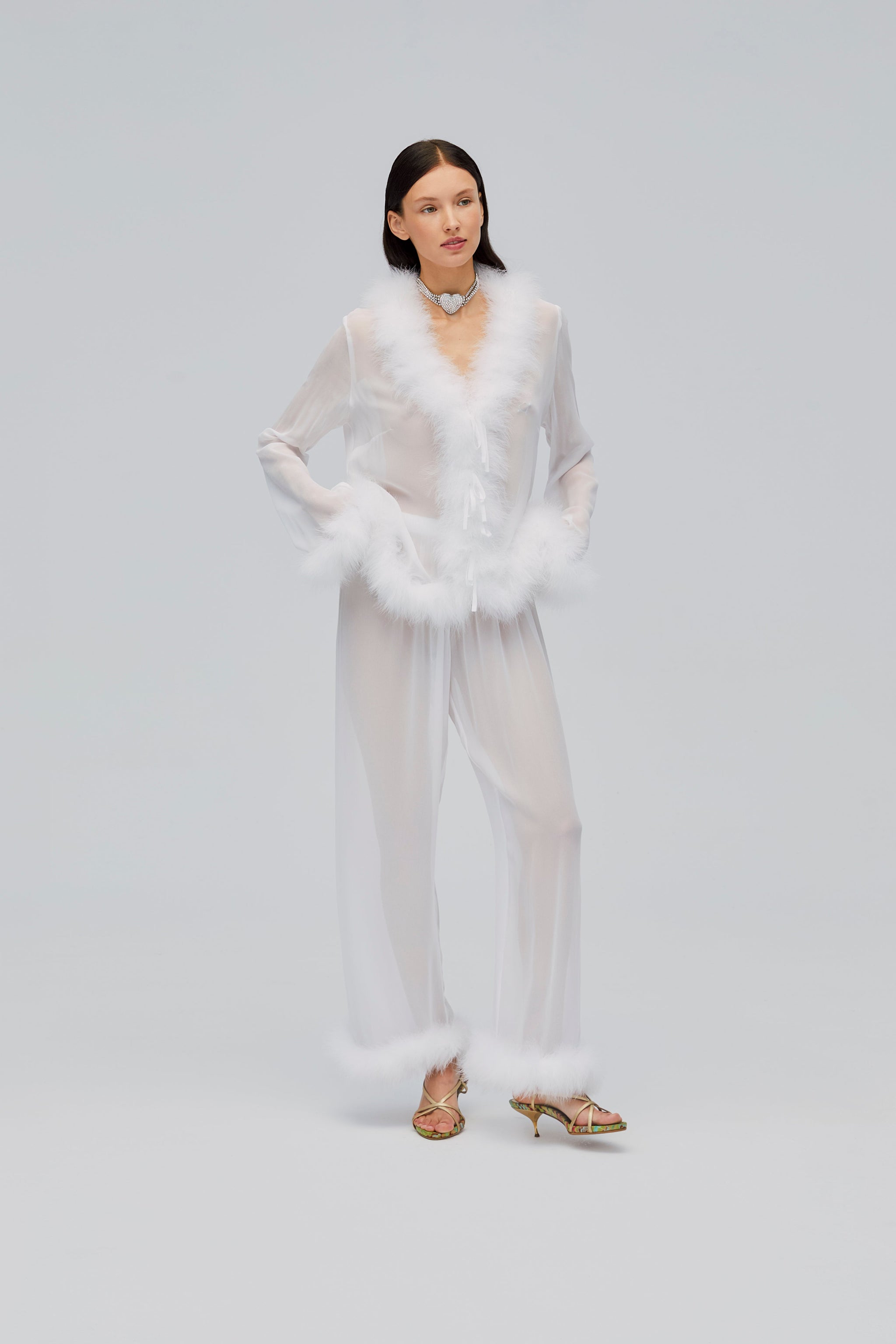 Afrodita Lounge Set in White