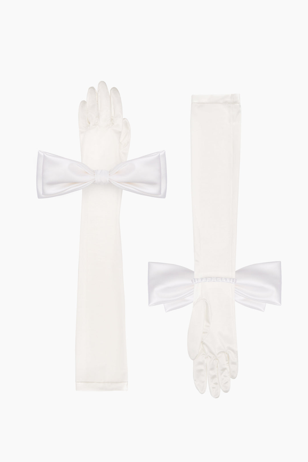 Zephir Stretch-jersey Gloves in White