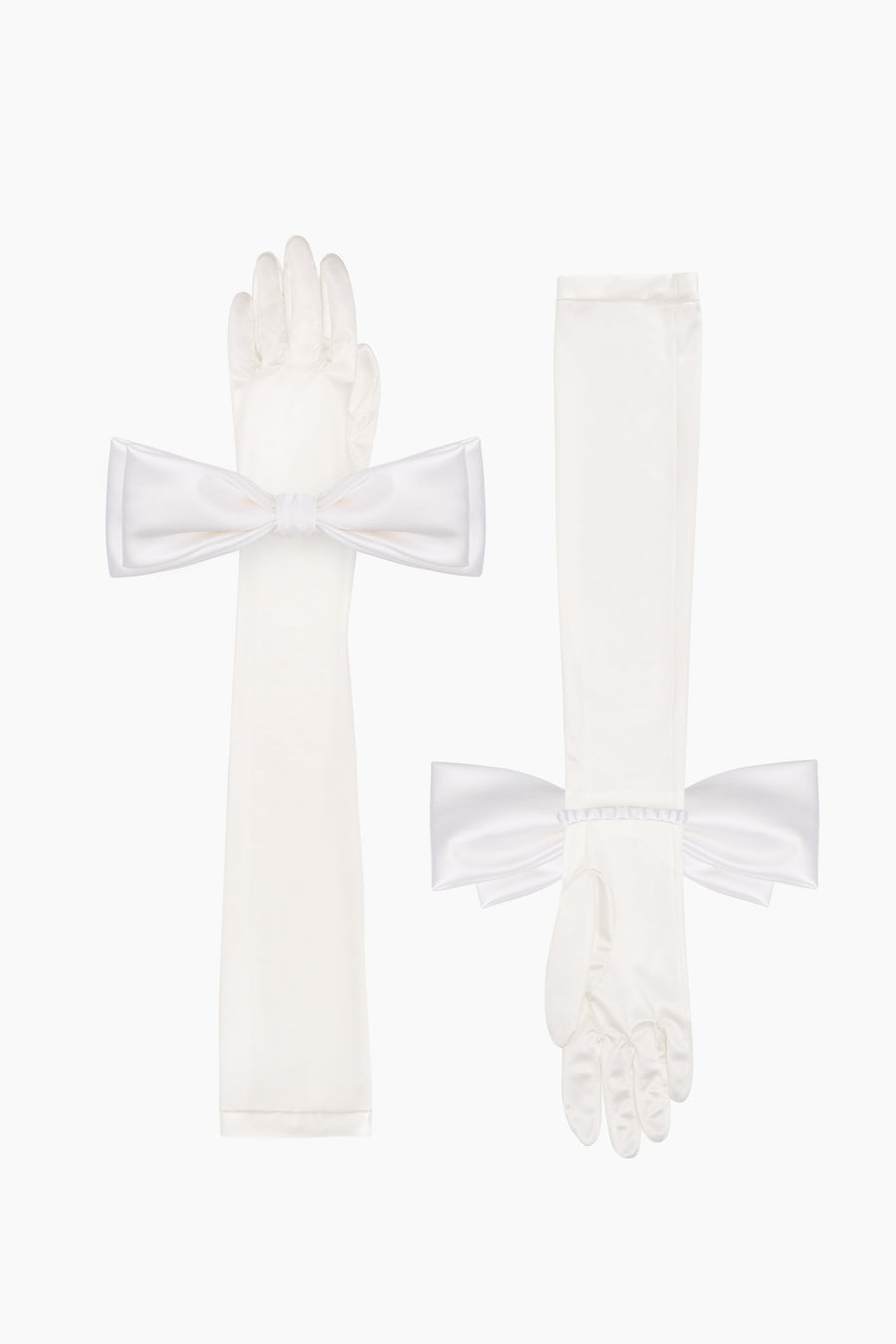 Zephir Stretch-jersey Gloves in White