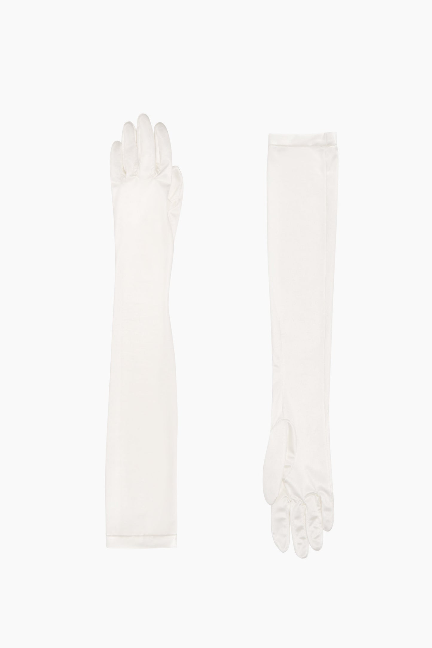 Zephir Stretch-jersey Gloves in White