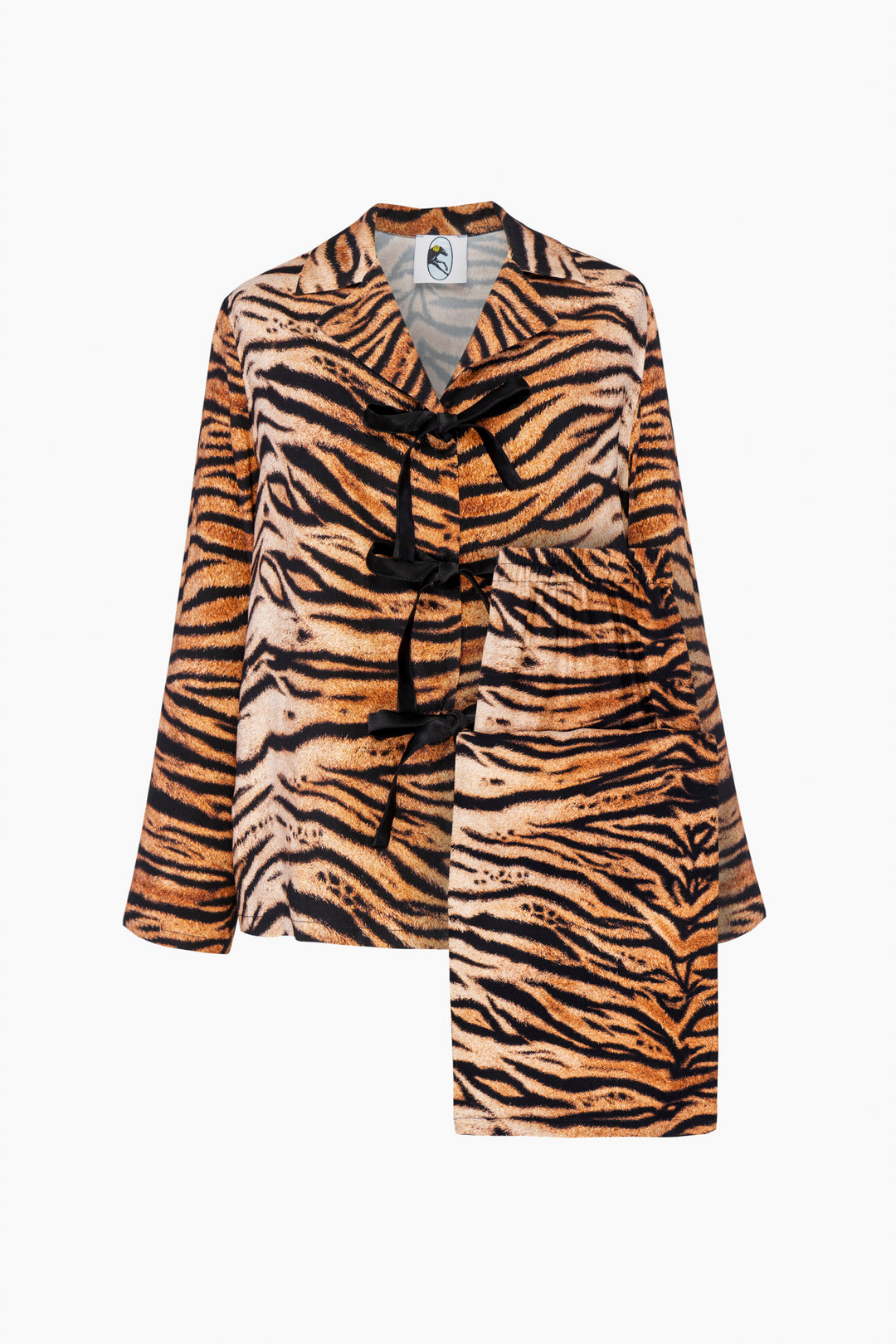 The Bow Pajama Set in Tiger