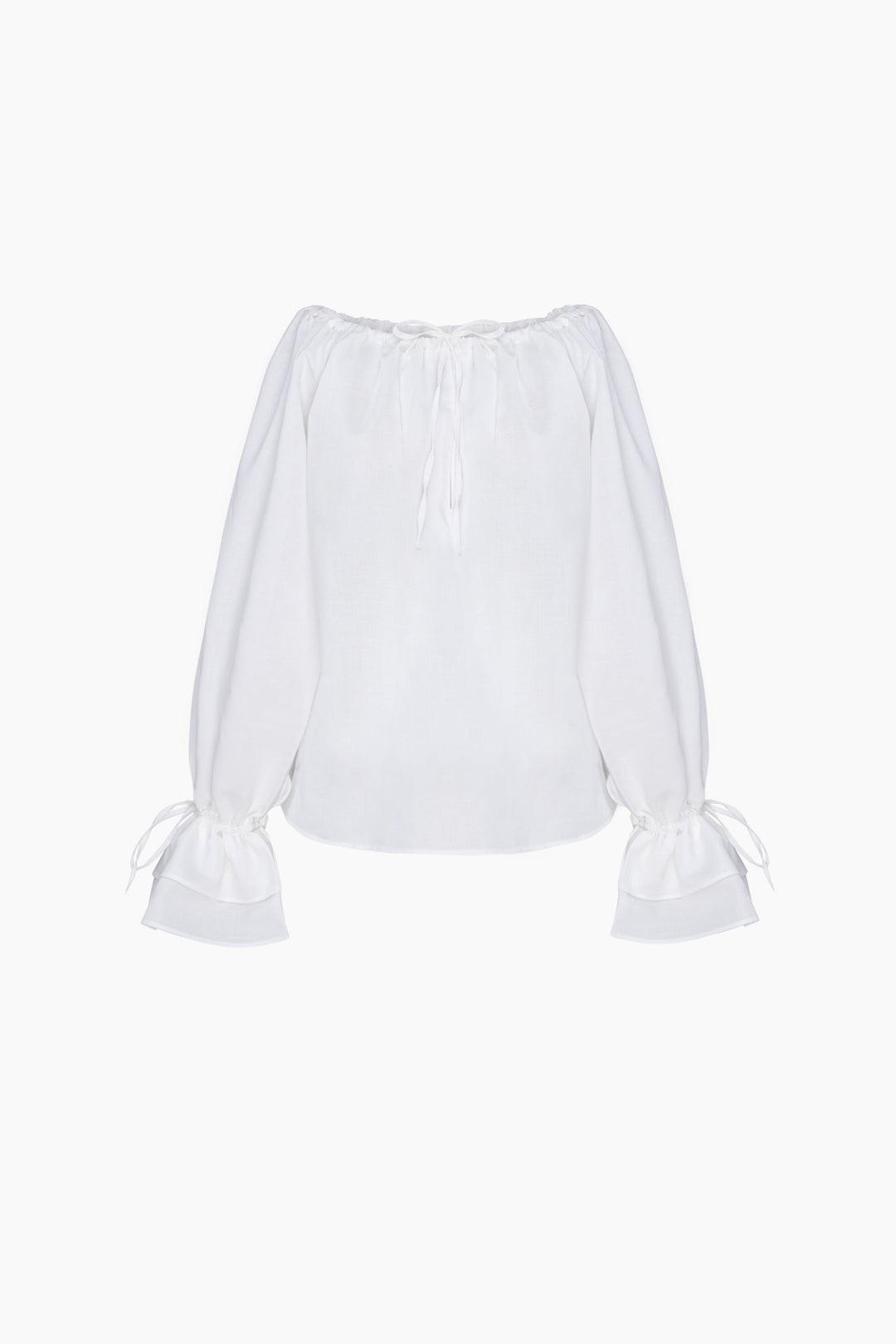 Cha-Cha Lounge Blouse in Milk