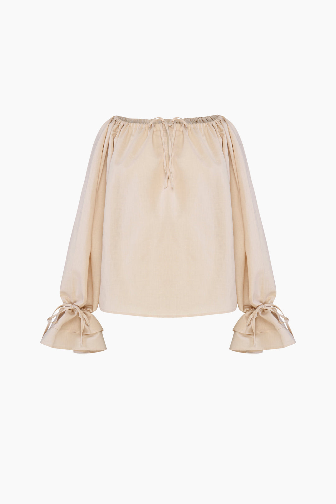 Cha-Cha Lounge Blouse in Beige