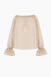 Cha-Cha Lounge Blouse in Beige