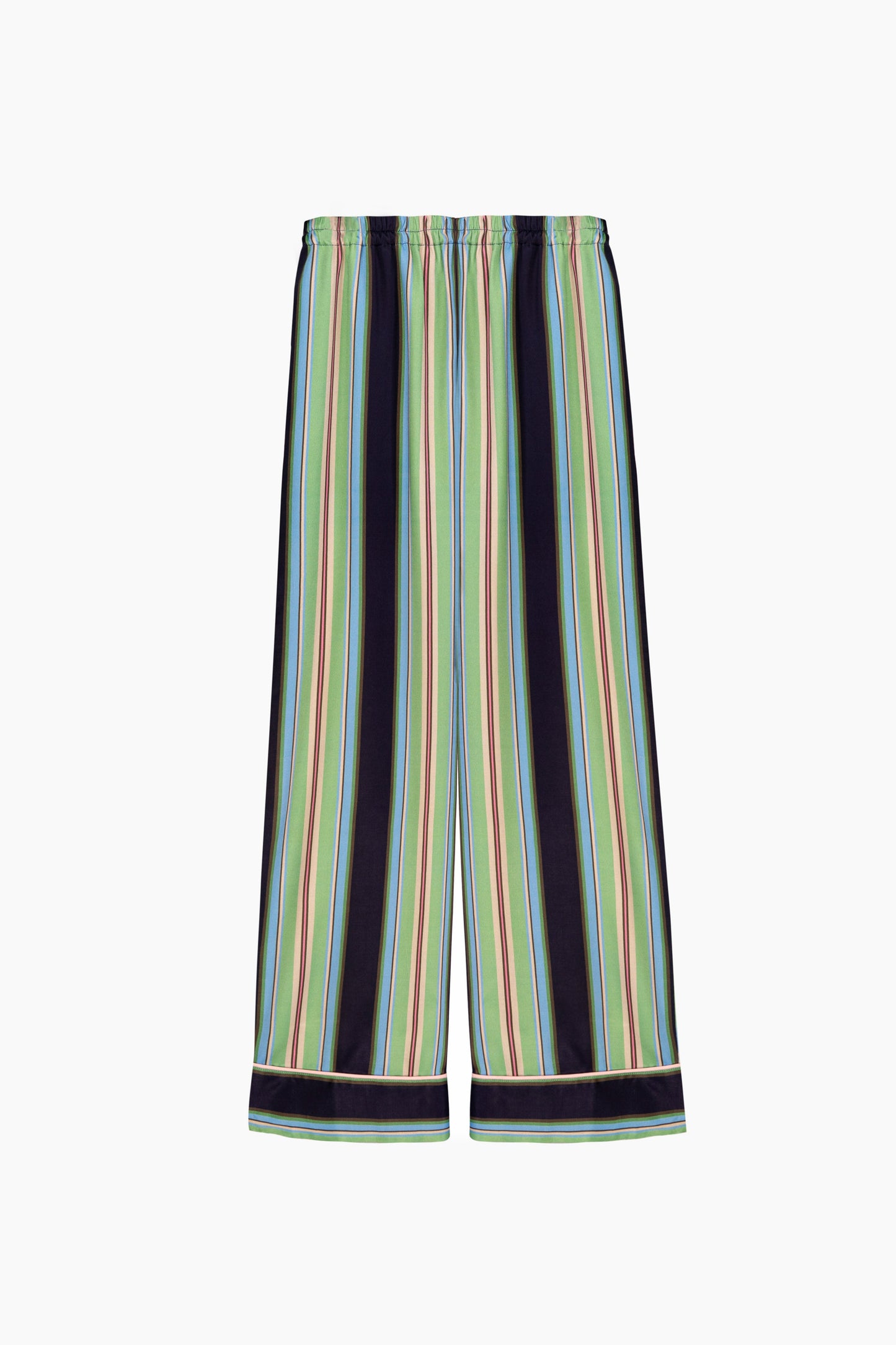 Pastelle Oversized Pants in Teal Stripes