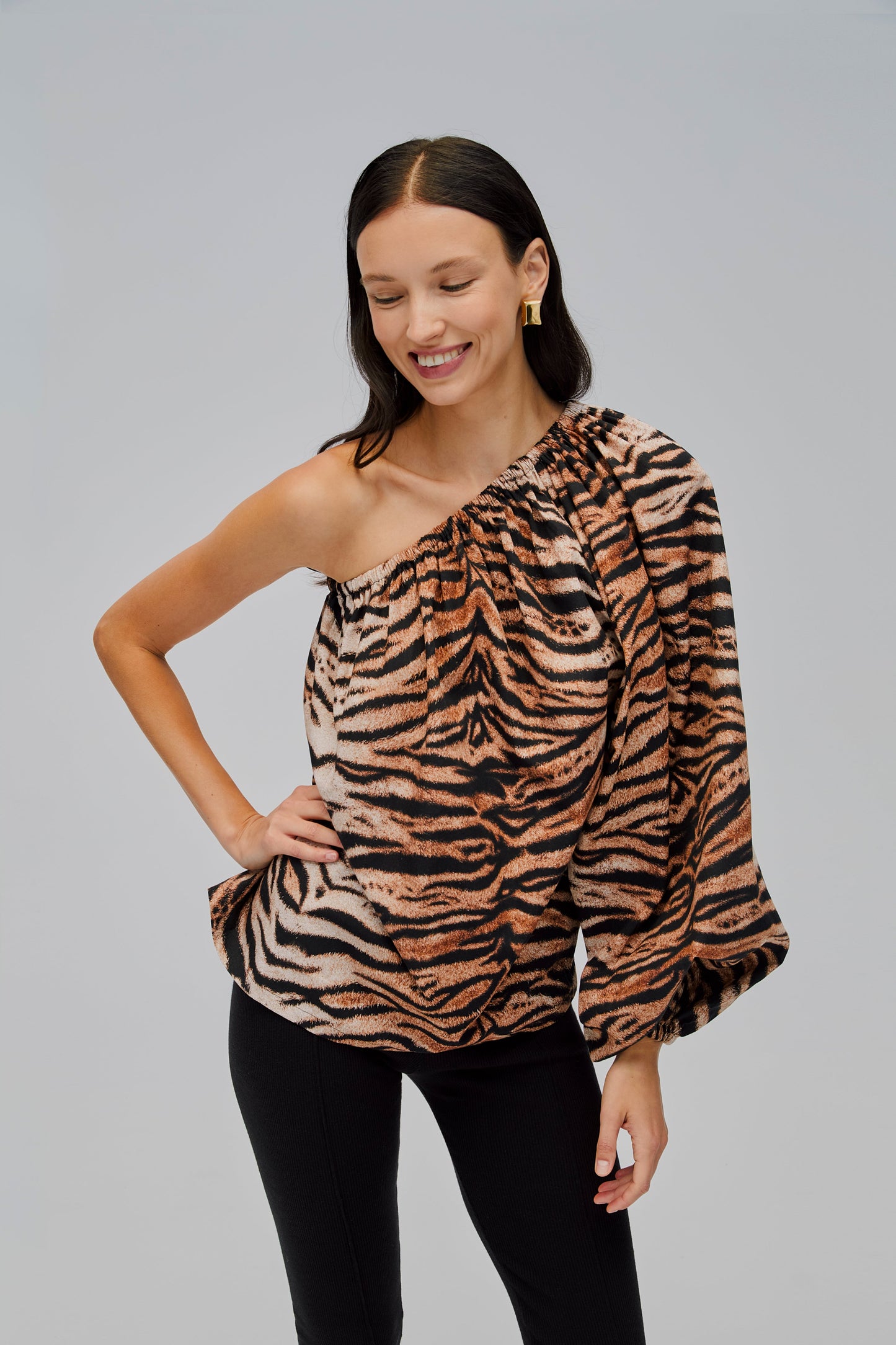 Gaia Cotton Top in Tiger