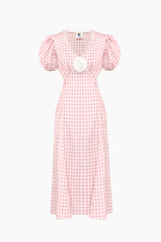The Genus Rosa Dress in Pink Vichy