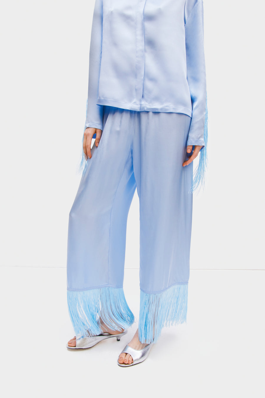 Cosmic Cowboy Fringed Set in Blue