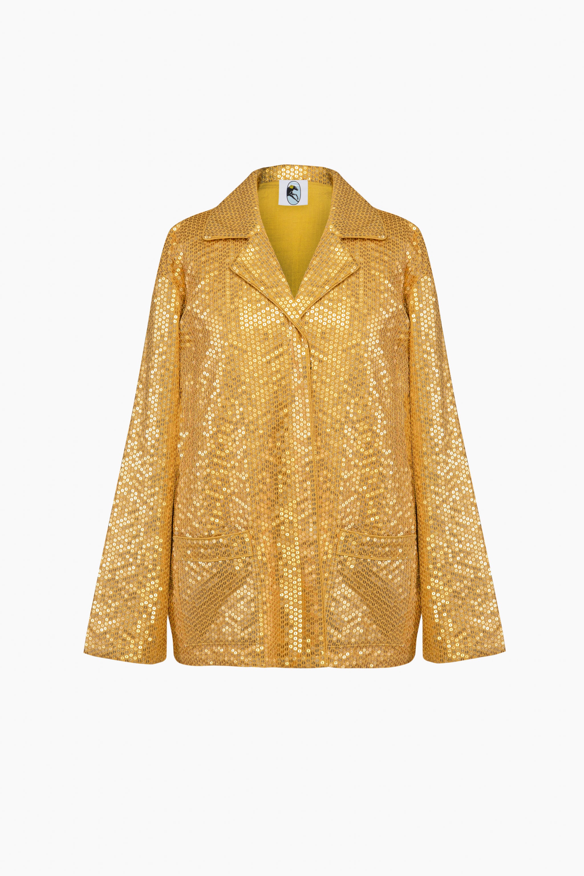Supernova Sequined Pants in Gold