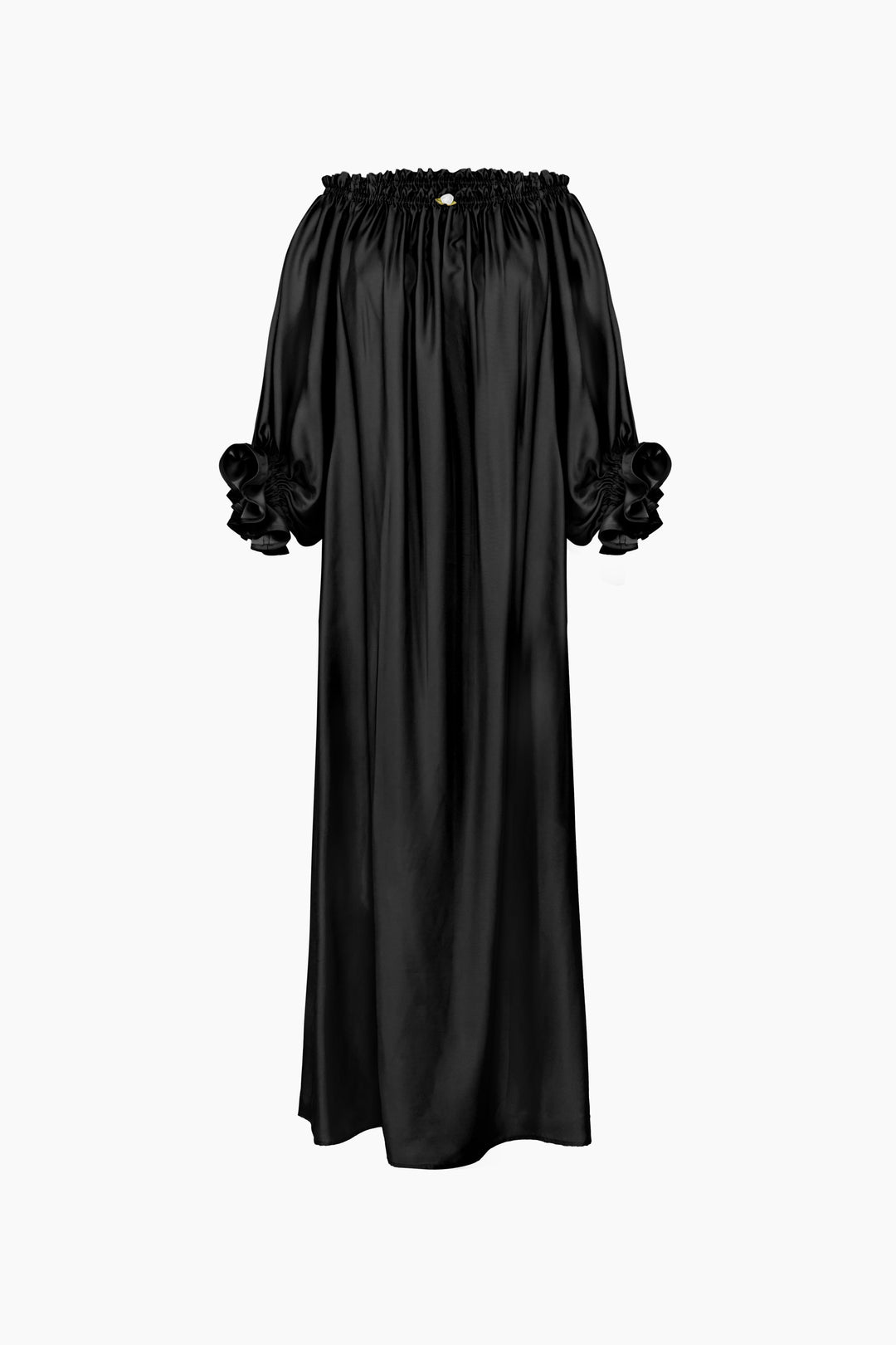 Zephir Off-the-shoulder Maxi Dress in Black