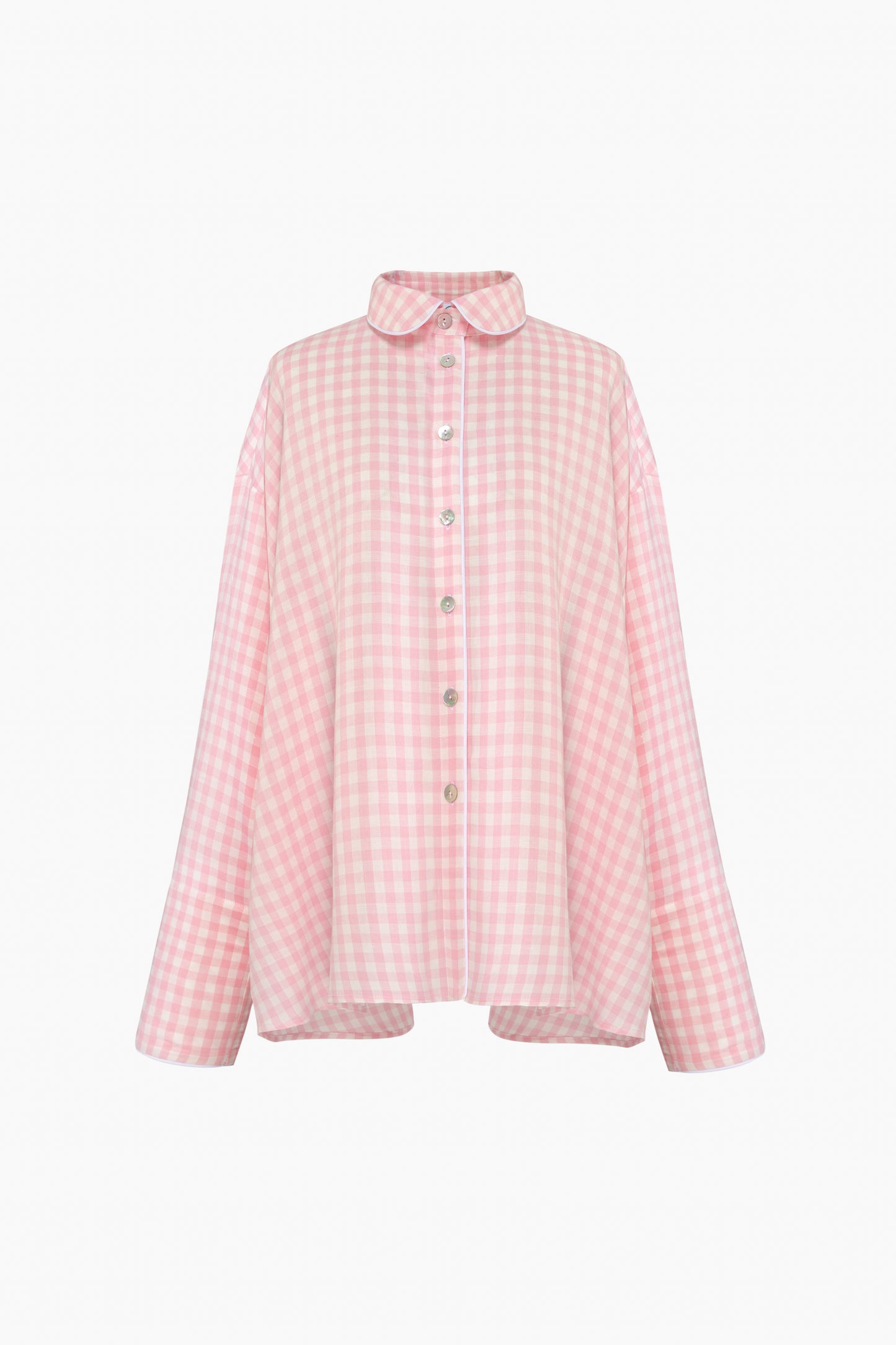 Pastelle Oversized Shirt in Pink Vichy