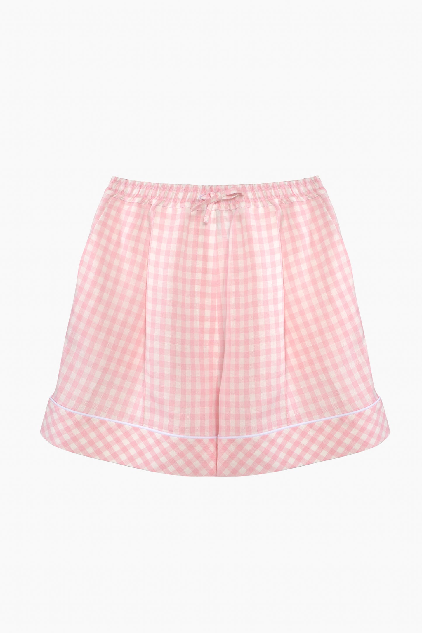 Pastelle Oversized Shorts in Pink Vichy