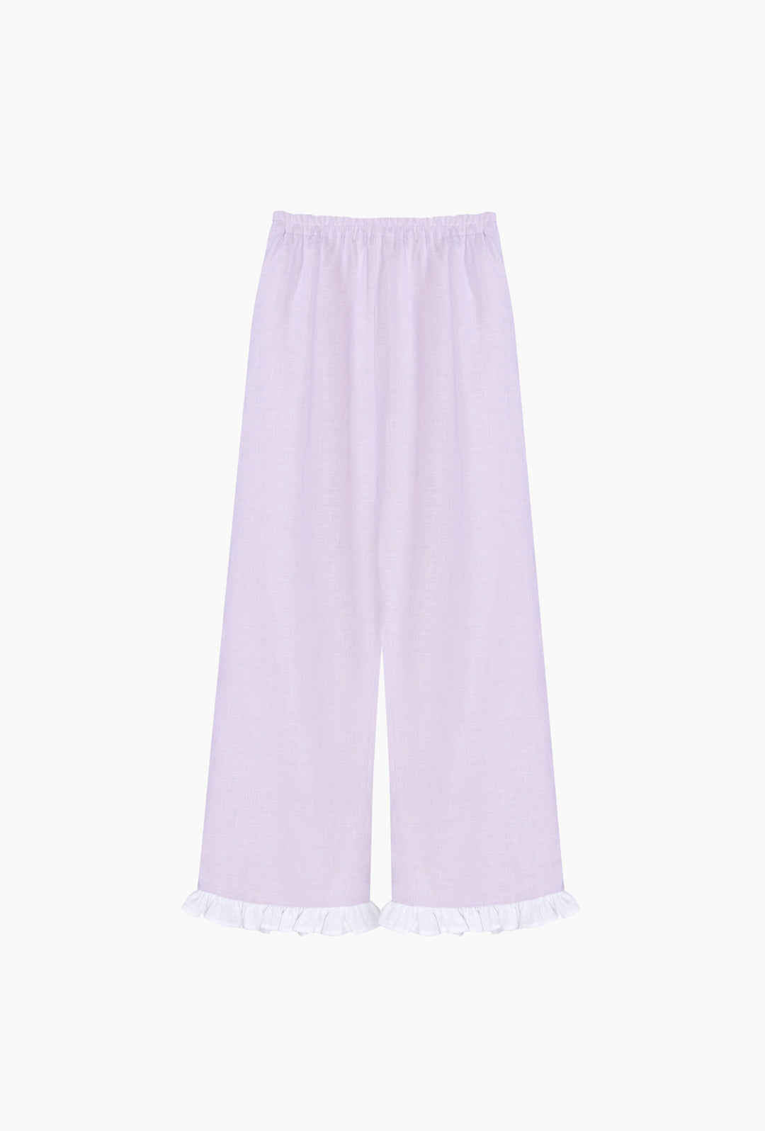 Puff Linen Lounge Pants in Lavender