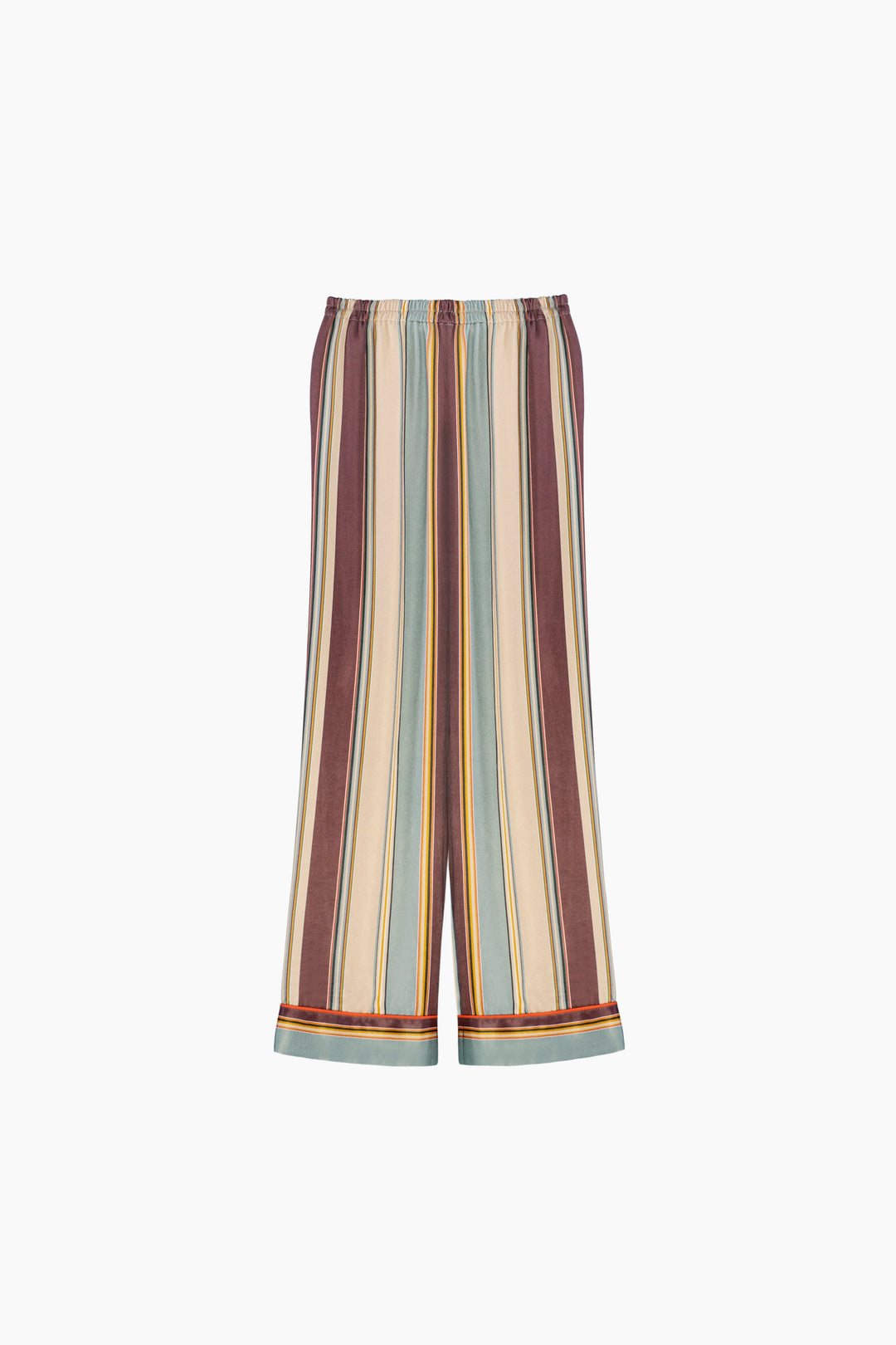 Pastelle Oversized Pants in Sage Stripes