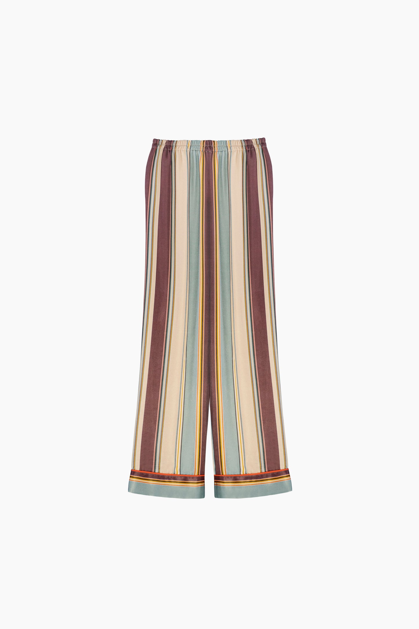 Pastelle Oversized Pants in Sage Stripes