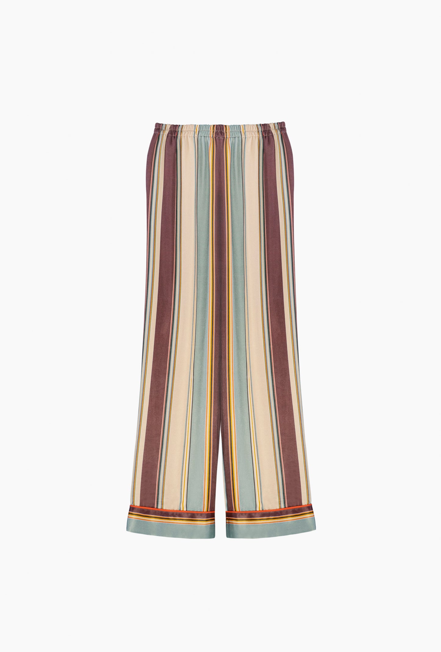 Pastelle Oversized Pants in Sage Stripes