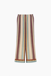 Pastelle Oversized Pants in Sage Stripes