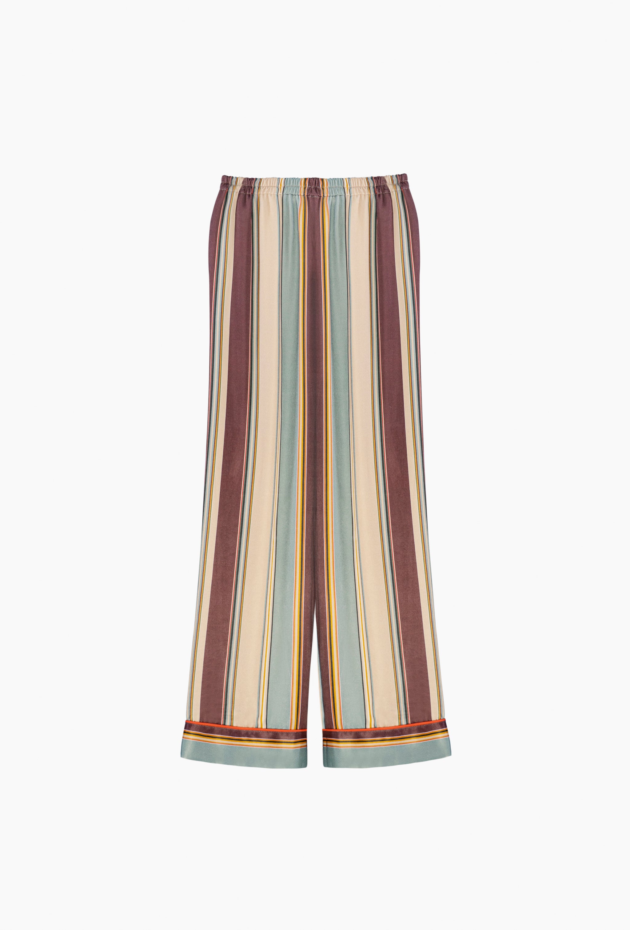 Pastelle Oversized Pants in Sage Stripes