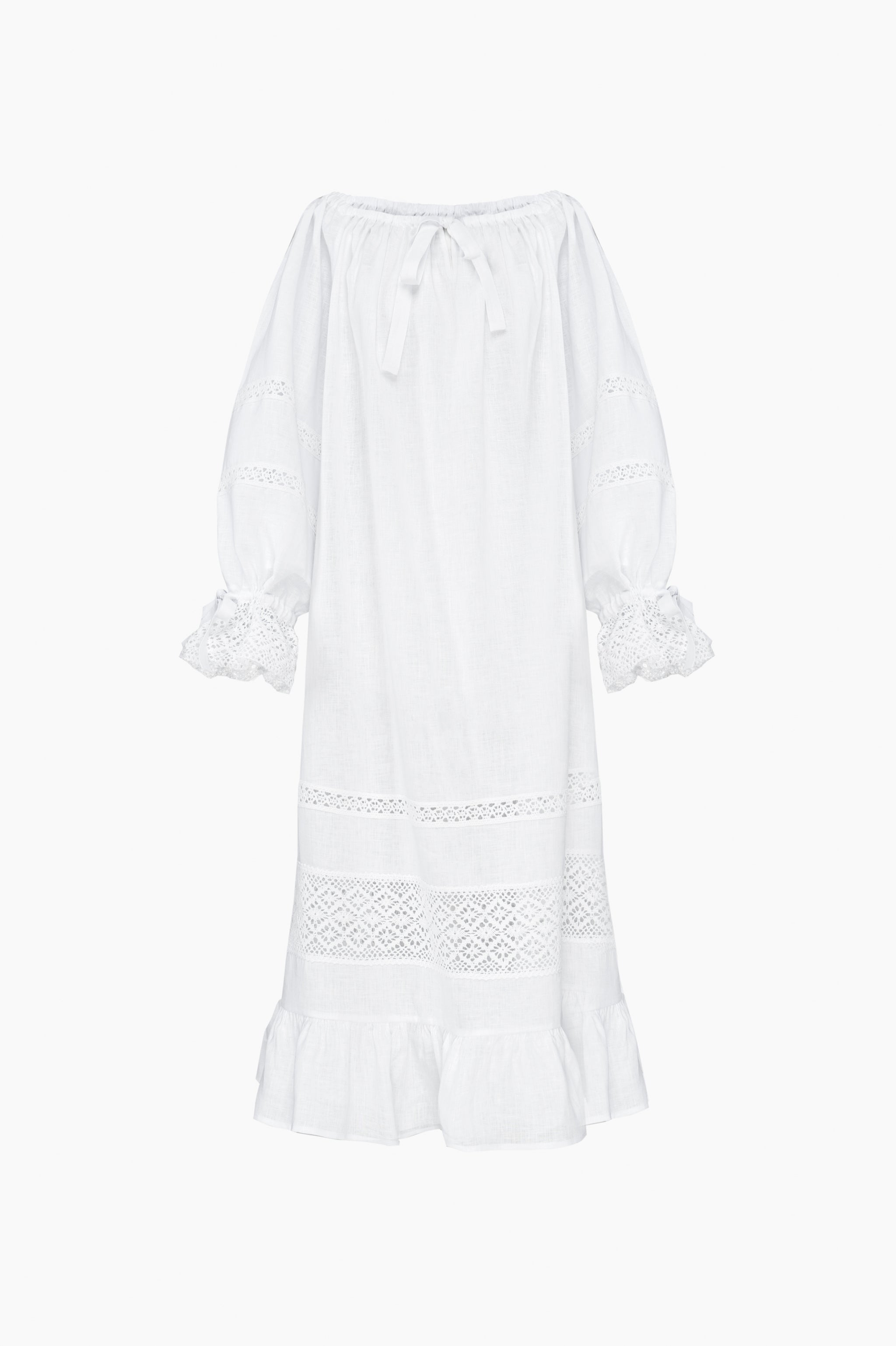 Romantica Lounge Dress in White