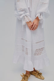 Romantica Lounge Dress in White