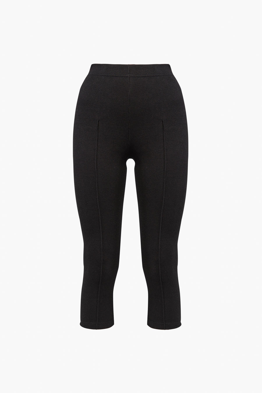 Capri Stretch-cotton Jersey Legging in Black