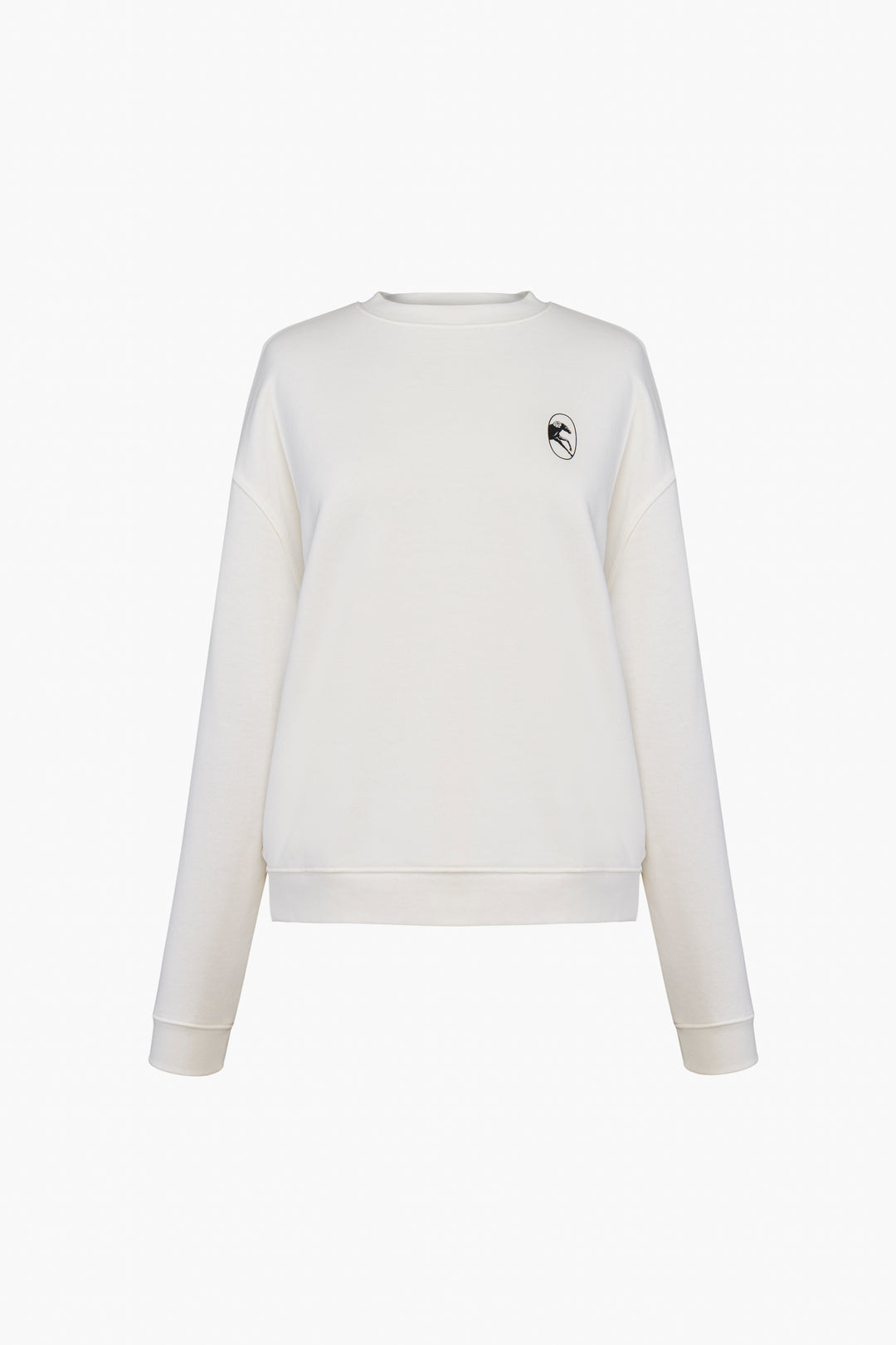 Relaxed Stretch-cotton Jersey Sweatshirt in Off-White