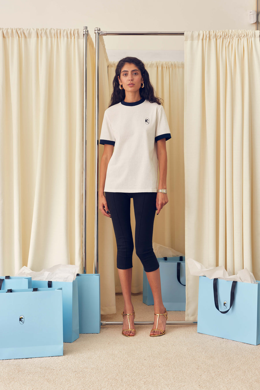 Stretch-cotton Jersey T-Shirt in White