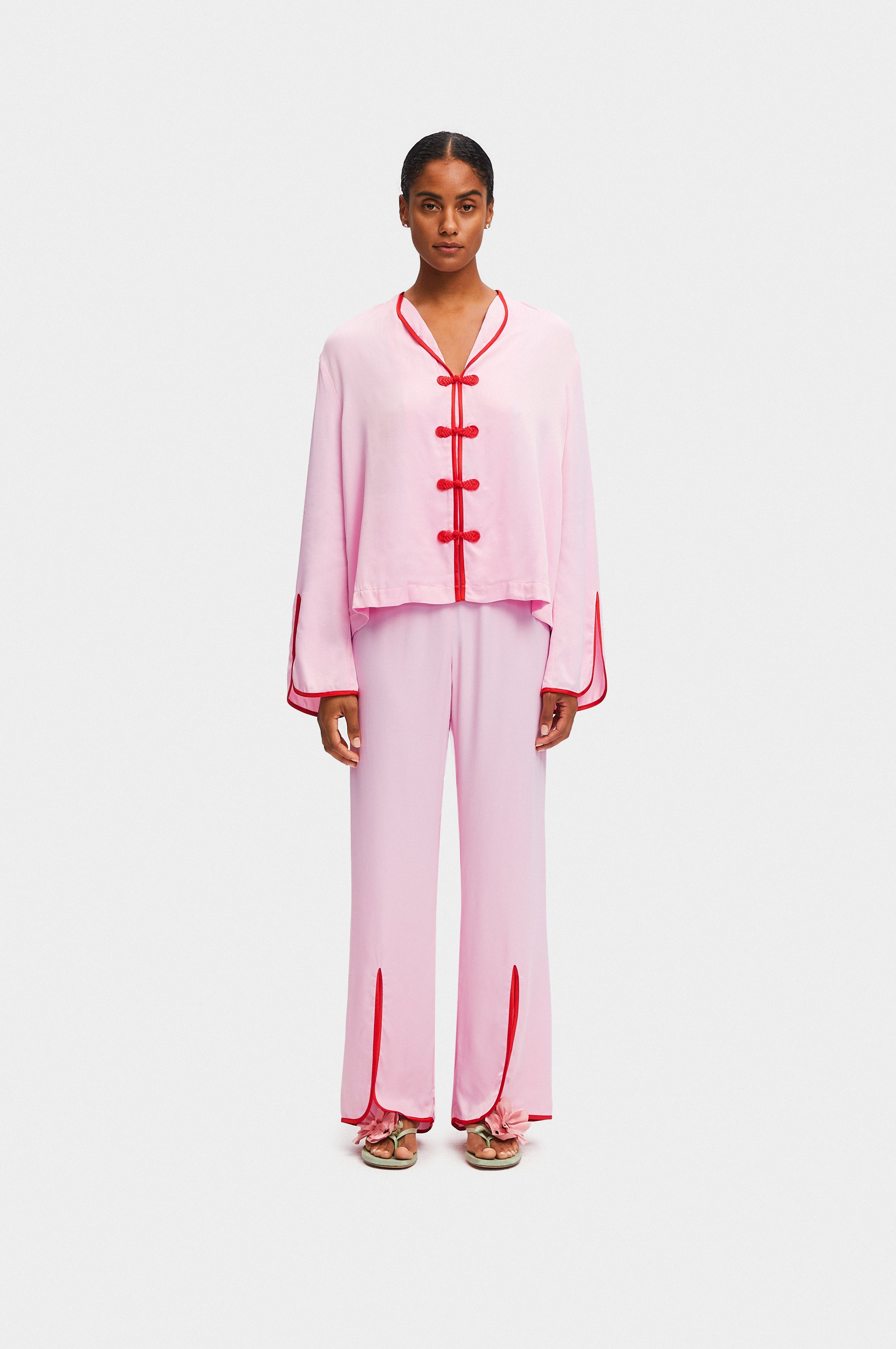 Sleeper silk pajamas clearance