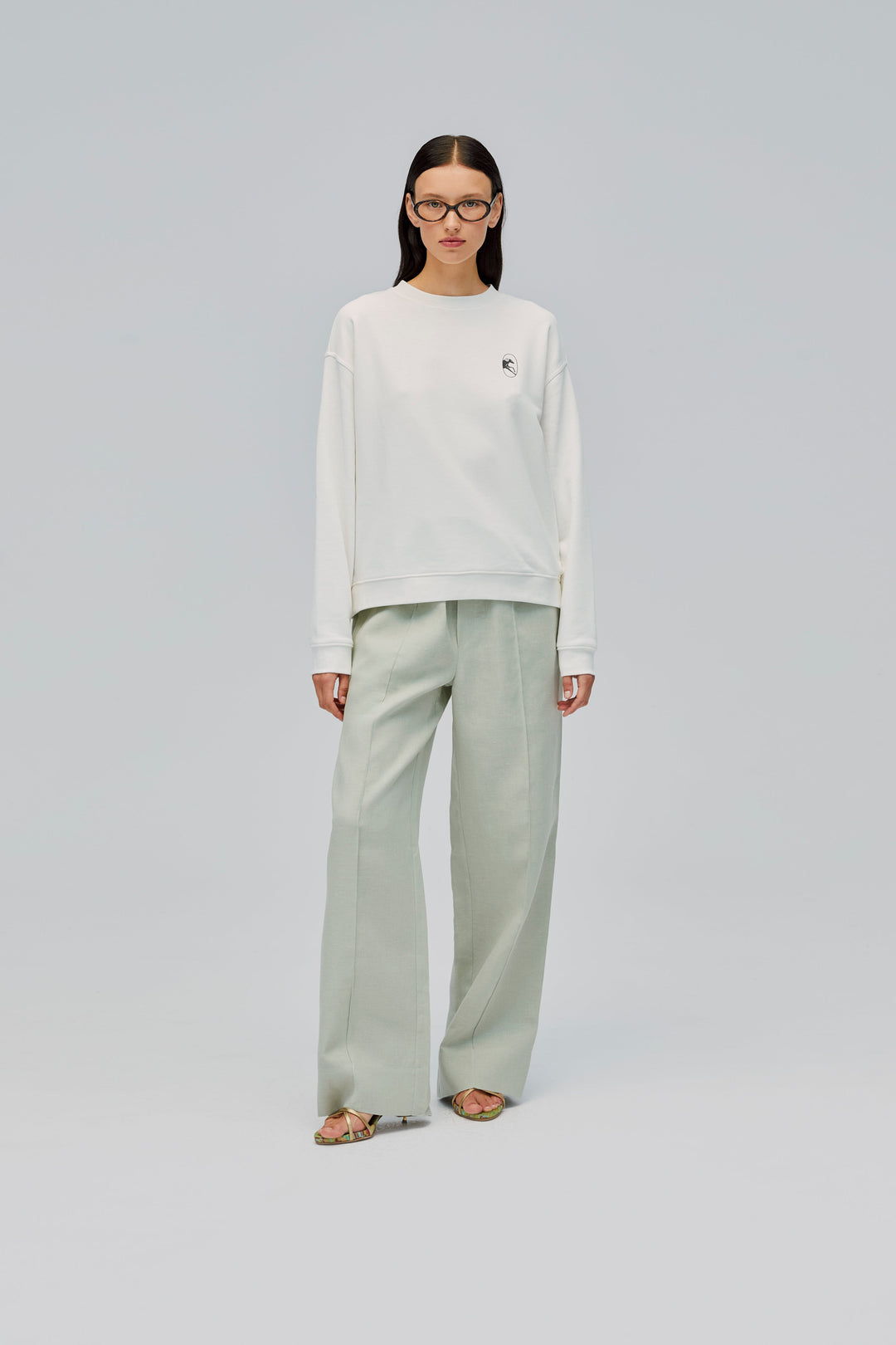 Unisex Linen Pants in Pistachio Green