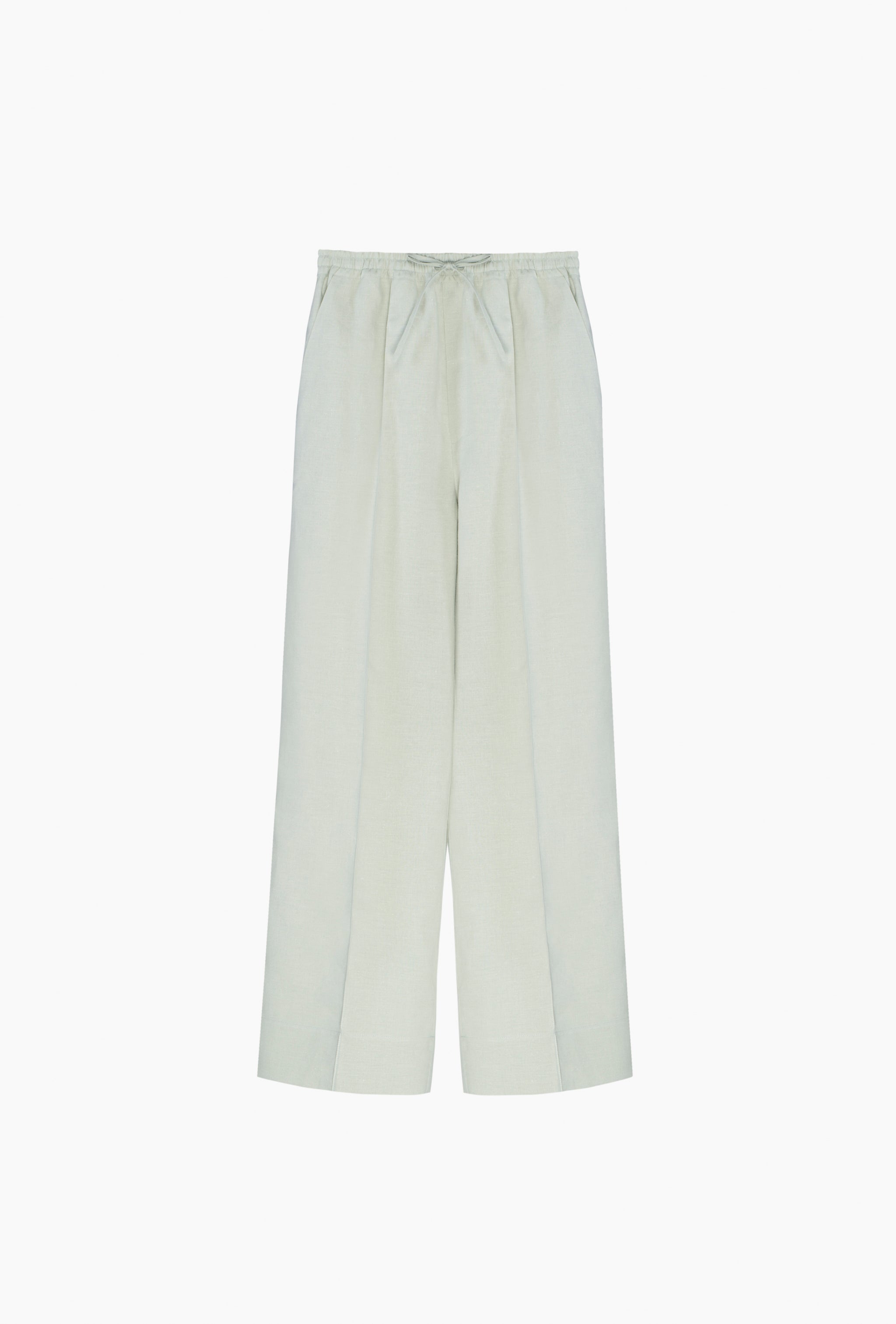 Unisex Linen Pants in Pistachio Green