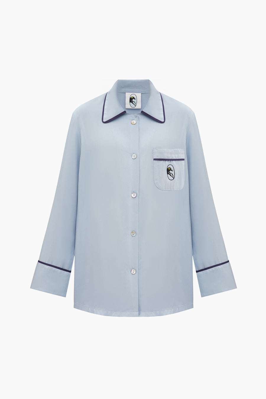 Finnegan Unisex Pajama Shirt in Blue