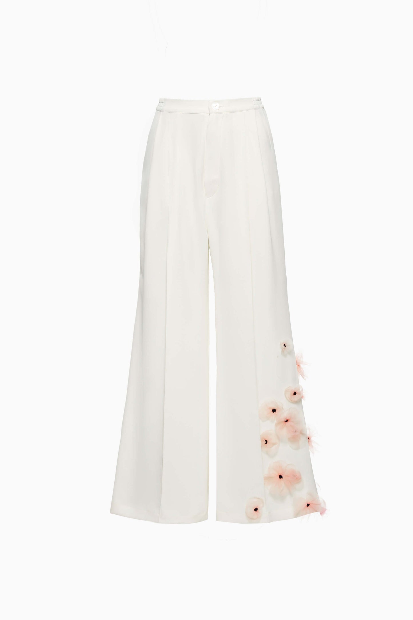 Flower Power Suit Pants in White